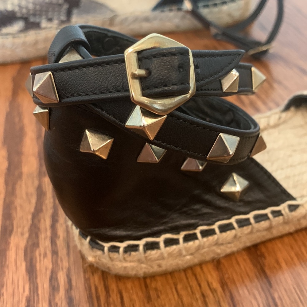 Ash Zania Snake Embossed Espadrille Sandals in Roccia, Sz 39 - Picture 8 of 13
